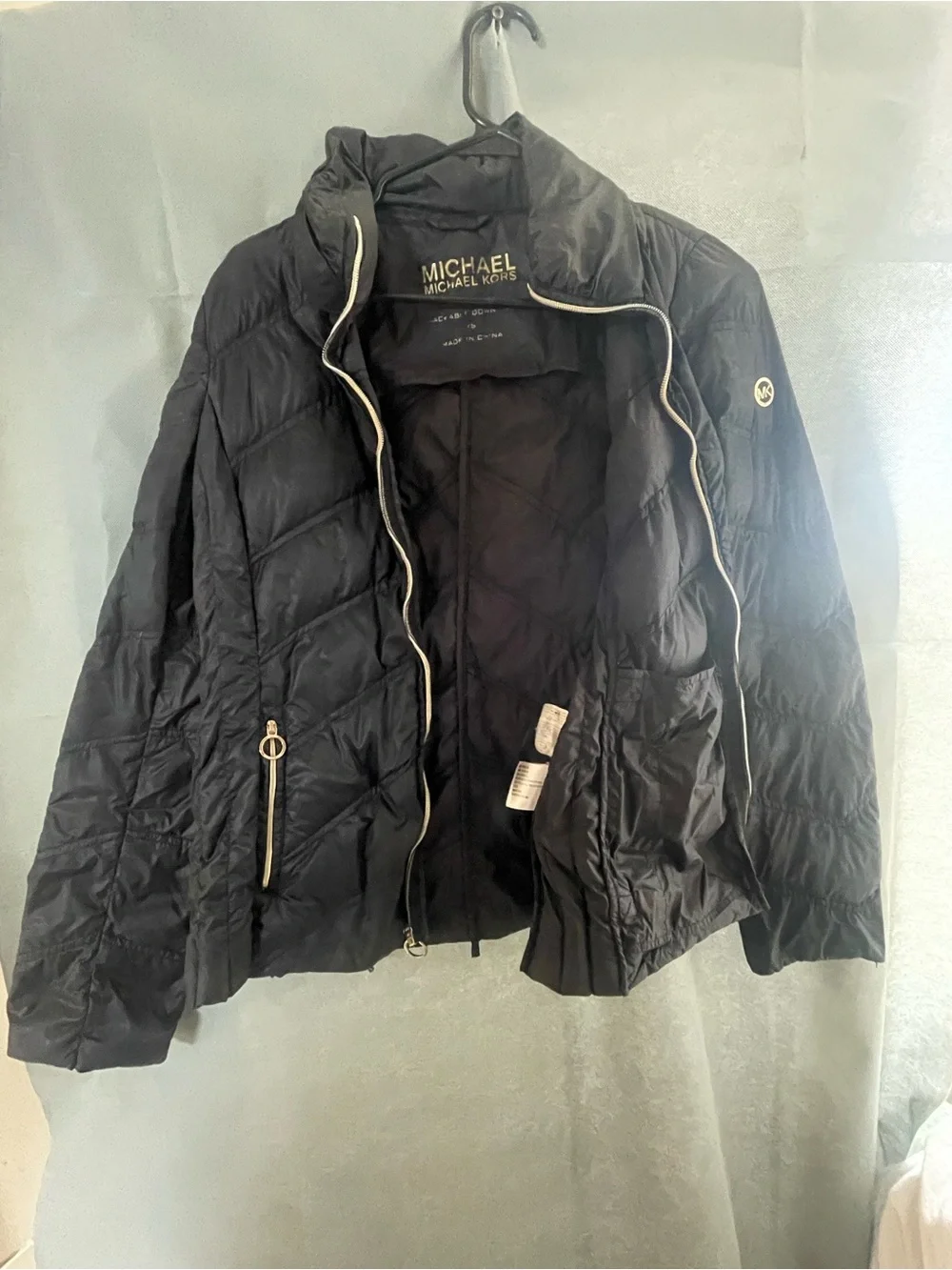 Michael Kors Black Quilted Packable Jacket XS